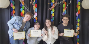 Festinha de graduação da turma de japonês.